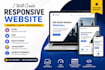 create a responsive landing page using HTML CSS bootstrap