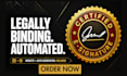 create contract automation website with e signature and auto generation docusign