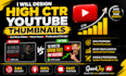 design eye catching youtube thumbnails with high CTR