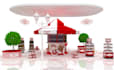 optimize 3d popup store,retail posm,exihibition stand design,summer theme render