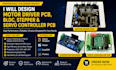 design motor driver pcb, bldc, stepper and servo controller pcb