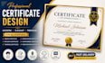 create professional certificate design