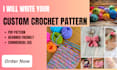 create custom crochet pattern PDF for your etsy store