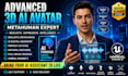 create metahuman 3d ai avatar with lip sync and gesture animation