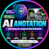 do ai image annotation, with bounding box polygon