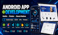 develop android apps in kotlin flutter and react native