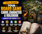 design your board game, cards game, character, rulebook layout, rpg fan art