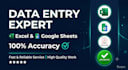 be your professional data entry operator