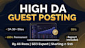 do high da guest posting with manual outreach
