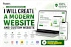 create a modern website and custom website