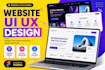 design modern website UI UX in figma