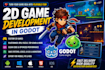 do 2d game development in godot game, browser, web game, godot mobile game
