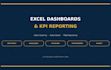 create excel dashboards, KPI trackers, and automated reports