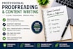 rewrite and proofread your content professionally