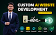 do custom ai website development as full stack developer, front end developer