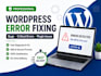 fix wordpress errors bugs and critical issues