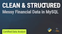 clean and structure your messy financial databases in mysql