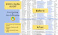 do detailed data checking proofreading and error audit in excel