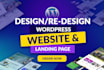 design redesign high converting wordpress website, wordpress website development