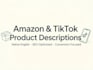 write SEO optimized english product descriptions for amazon and tiktok