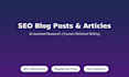 write engaging SEO blog posts and articles using ai assisted research
