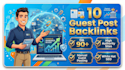 do 10 guest post backlinks to da 90 guest posting sites