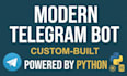 build custom python telegram bot for automation and management