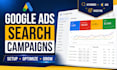 set up and optimize your google ads search campaign