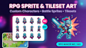 rpg maker mz characer sprite sheet top down sprite rpg maker npc pixel game art