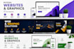design a modern website and professional graphic designs
