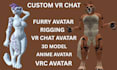 make custom vrchat vrc avatar with humanoid 3d modeling