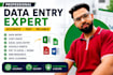 clean, format, merge, split excel data