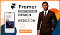 design framer website, fix framer website design develop framer website