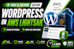 set up wordpress on AWS lightsail, free SSL