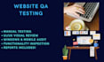 do QA testing for websites