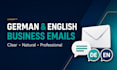 write professional german and english business emails