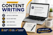write  seo blog posts  and articles