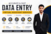 data entry, data mining and data scrapping and web research
