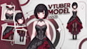 design vtuber character in live2d art for streaming