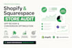 do shopify squarespace store audit app review conversion optimization
