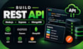 build a rest API with nodejs express and mongodb