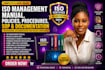 develop iso management manual, policies, procedures, sop and documentation