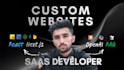 do full stack development, custom website, saas web app as mern react developer