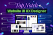 design modern, responsive figma website design