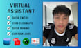 be your virtual assistant for data entry, CRM data cleanup, excel work