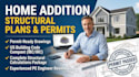 create home addition structural engineering plans and permit calculations