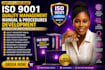 develop iso 9001 quality management manual and procedures