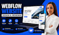 design responsive webflow website and redesign your webflow site