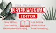 professionally developmental edit your book