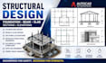 do structural design foundation beam slab design sections, elevations in autocad